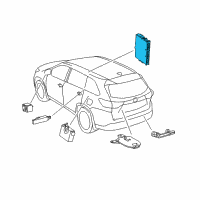 OEM 2018 Toyota Highlander Control Module Diagram - 89990-0E081