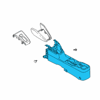 OEM Nissan Kicks Box Assy-Console, Front Floor Diagram - 96910-5R01A