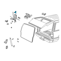 OEM 1999 Mercury Mountaineer Latch Assembly Diagram - XL2Z-7840860-AA