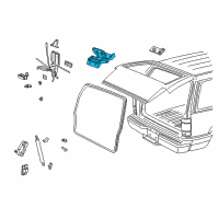 OEM 2004 Mercury Mountaineer Hinge Diagram - 6L2Z-7842900-AA