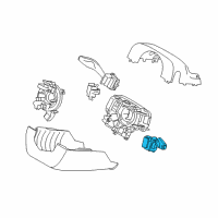 OEM 2015 Ford Edge Wiper Switch Diagram - DG9Z-17A553-CA