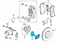 OEM 2020 Chevrolet Corvette Splash Shield Diagram - 84876464