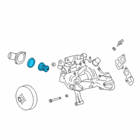 OEM GMC Yukon XL 2500 Thermostat Diagram - 89018168