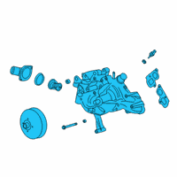 OEM GMC Sierra 1500 Water Pump Assembly Diagram - 12707676