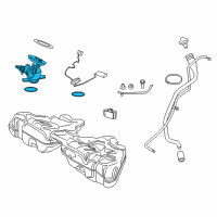 OEM 2015 BMW 640i Gran Coupe Fuel Pump Assembly Diagram - 16-11-7-341-301