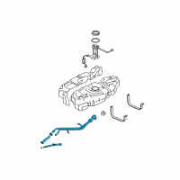 OEM 2004 Ford Expedition Filler Pipe Diagram - 2L1Z-9034-AN