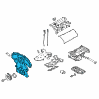 OEM 2017 Infiniti Q50 COVER ASSY-FRONT, TIMING CHAIN Diagram - 13500-5CA3A