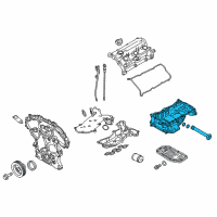 OEM Infiniti Q60 Oil Pan Assembly Diagram - 11110-5CB3B