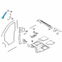 OEM Ford Transit-150 Weatherstrip Pillar Trim Diagram - CK4Z-6103598-BB