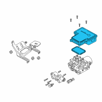 OEM 2000 GMC Savana 1500 Electronic Brake And Traction Control Module (Ebcm) Diagram - 12474475