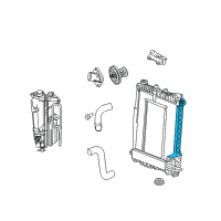 OEM Chrysler Aspen Engine Cooling Radiator Diagram - 55056978AC