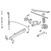 OEM 1996 Chevrolet Camaro Insulator-Rear Shock Absorber Lower Diagram - 10009135