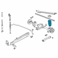 OEM 1998 Chevrolet Camaro Rear Spring Diagram - 10305134