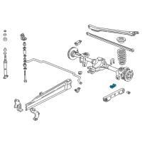 OEM 2002 Pontiac Firebird Bracket-Rear Stabilizer Shaft Rod Diagram - 10018209