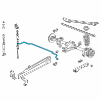 OEM 1993 Chevrolet Camaro Shaft-Rear Stabilizer Diagram - 10164174