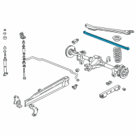 OEM 1984 Pontiac Firebird Rod Asm-Rear Axle Tie Diagram - 10019451