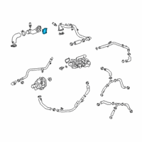 OEM Chevrolet Silverado 1500 Water Inlet Gasket Diagram - 12665975