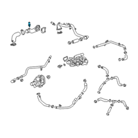 OEM 2020 Cadillac CT4 Cylinder Head Temperature Sensor Diagram - 12673064