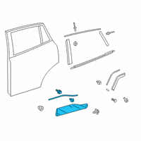 OEM 2019 Toyota RAV4 Lower Molding Diagram - 75077-0R070