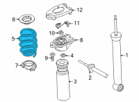 OEM BMW 228i xDrive Gran Coupe REAR COIL SPRING Diagram - 33-53-6-892-121