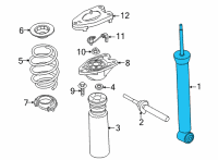 OEM 2020 BMW M235i xDrive Gran Coupe SHOCK ABSORBER, REAR, VDC Diagram - 37-10-6-886-495