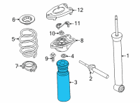 OEM BMW 228i xDrive Gran Coupe Additional Damper, Rear, W/ Prot. Tube Diagram - 33-53-6-852-459