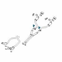 OEM 2017 Dodge Challenger Bracket-Exhaust Hanger Diagram - 68227313AC