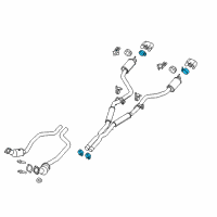 OEM 2011 Dodge Challenger Clamp-Exhaust Diagram - 5290531AA