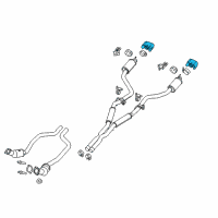 OEM 2017 Dodge Challenger Exhaust-TAILPIPE Diagram - 68210973AC