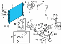 OEM 2021 Ford Mustang Radiator Diagram - KR3Z-8005-A