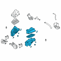 OEM Kia Stinger Air Cleaner Assembly, Left Diagram - 28110J5300