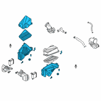 OEM 2020 Kia Stinger Air Cleaner Assembly, Right Diagram - 28120J5350