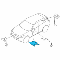 OEM 2011 Infiniti FX35 Controller Assy-Camera Diagram - 284A1-1CA1E