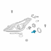 OEM Hyundai Sonata Bulb Diagram - 18647-35006