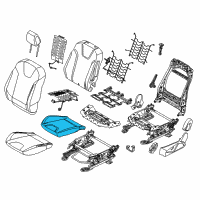 OEM 2015 Ford Focus Seat Cushion Pad Diagram - F1EZ-78632A23-C