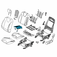 OEM Ford Focus Seat Cushion Heater Diagram - CM5Z-14D696-A