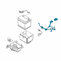 OEM 2016 Kia Forte5 Battery Wiring Assembly Diagram - 91850A7590