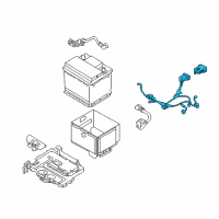 OEM 2014 Kia Forte5 Battery Wiring Assembly Diagram - 91850A7590