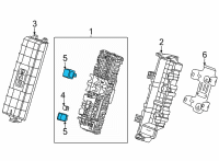 OEM 2021 Chevrolet Trax Fan Relay Diagram - 84095363