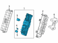 OEM Chevrolet Corvette Fuse & Relay Box Diagram - 84716378