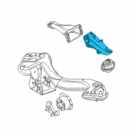 OEM 2005 BMW X5 Engine Mount Bracket Left Diagram - 22-11-6-766-785