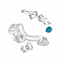 OEM 2004 BMW X5 Engine Mounting Fit Diagram - 22-11-6-770-793