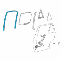 OEM 2002 Toyota Corolla Run Channel Diagram - 68152-02030