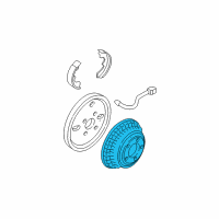 OEM Chevrolet Camaro Drum Asm-Rear Brake Diagram - 18018680