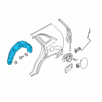 OEM Kia Sorento Guard Assembly-Rear Wheel Diagram - 868301U600