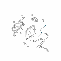 OEM Ford F-350 Super Duty Overflow Hose Diagram - 8C3Z-8075-D