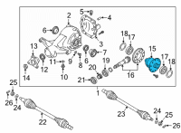 OEM 2019 Kia K900 Case Assembly-DIFFERENTI Diagram - 530204J031