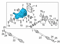 OEM 2017 Kia K900 Carrier Assembly Diagram - 530104E000