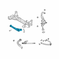 OEM 2005 Infiniti G35 Transverse Link Complete, Front Right Lower Diagram - 54500-AL801