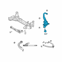 OEM 2005 Infiniti G35 Spindle - KNUCKLE, RH Diagram - 40014-AL85J